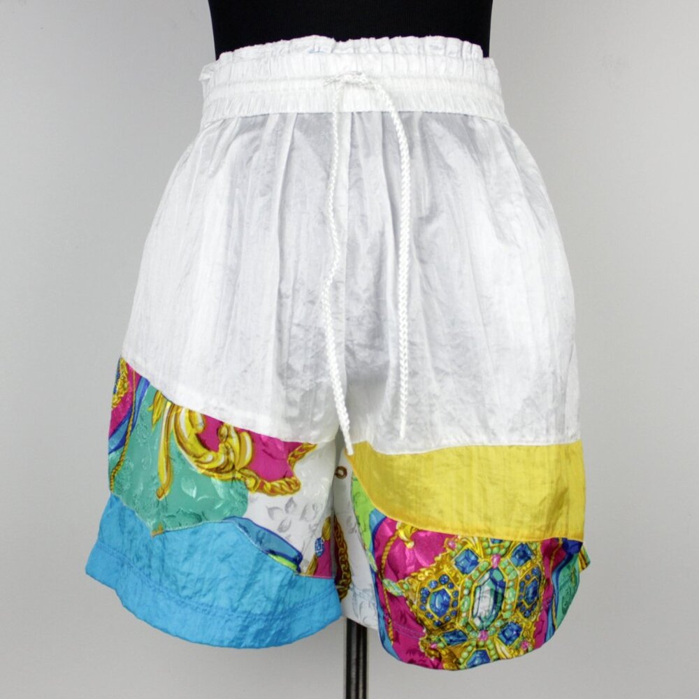 Vintage 90s Drawstring Athletic Shorts with Pockets Size Medium